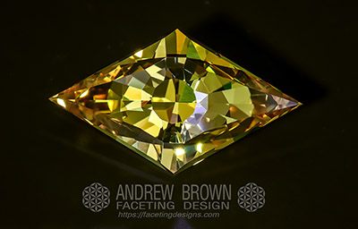 A collection of my best Gemstone Faceting Designs Volume 6 Celestial Vision gem facet diagram